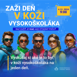 , Zaži deň v koži vysokoškoláka